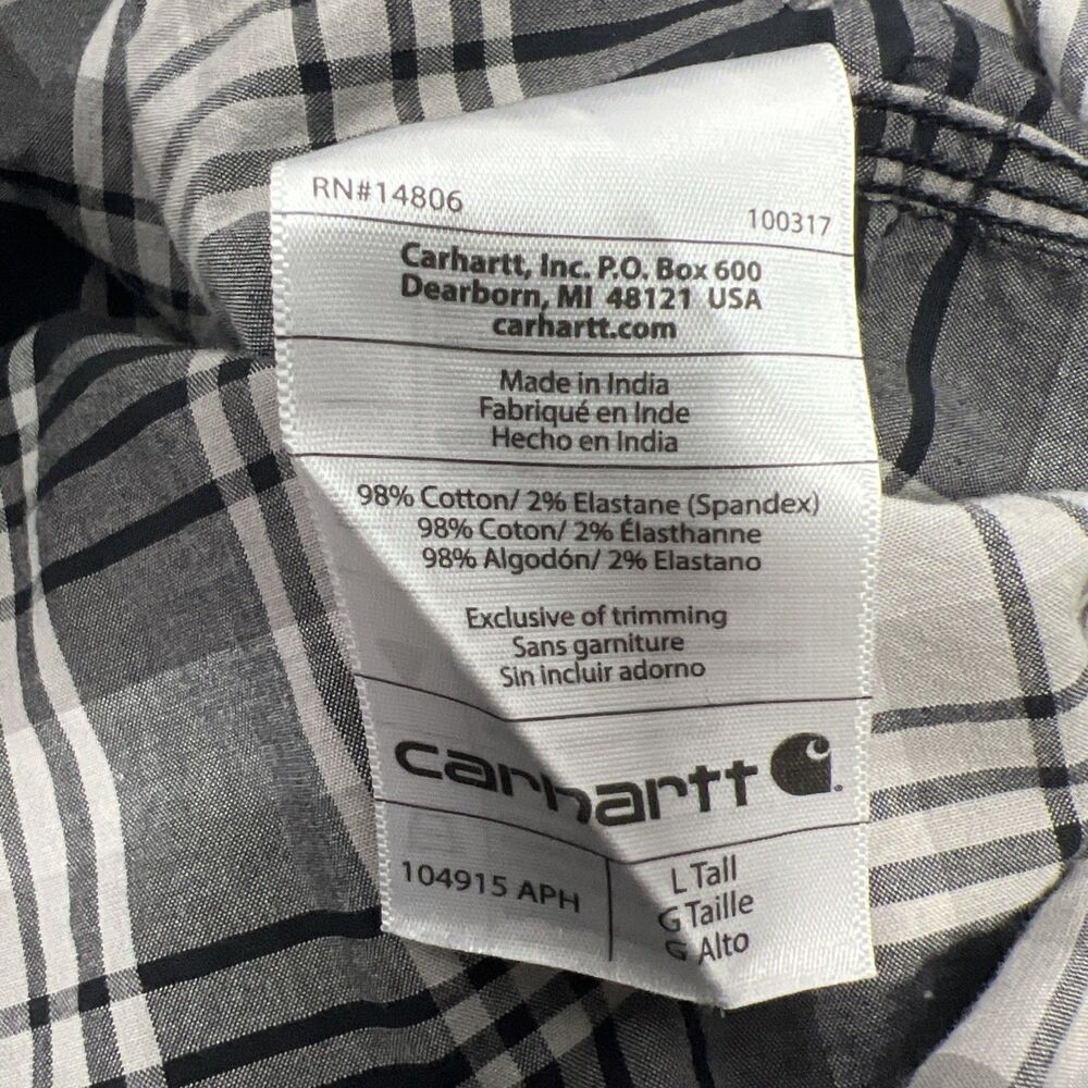 Carhartt Rugged Flex Relaxed Fit Button Up Large Tall - Picture 6 of 8